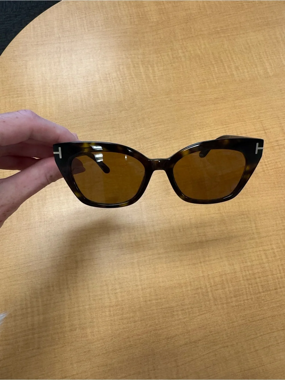 Tom Ford Tortoise Cat-Eye Sunglasses with Brown Lenses